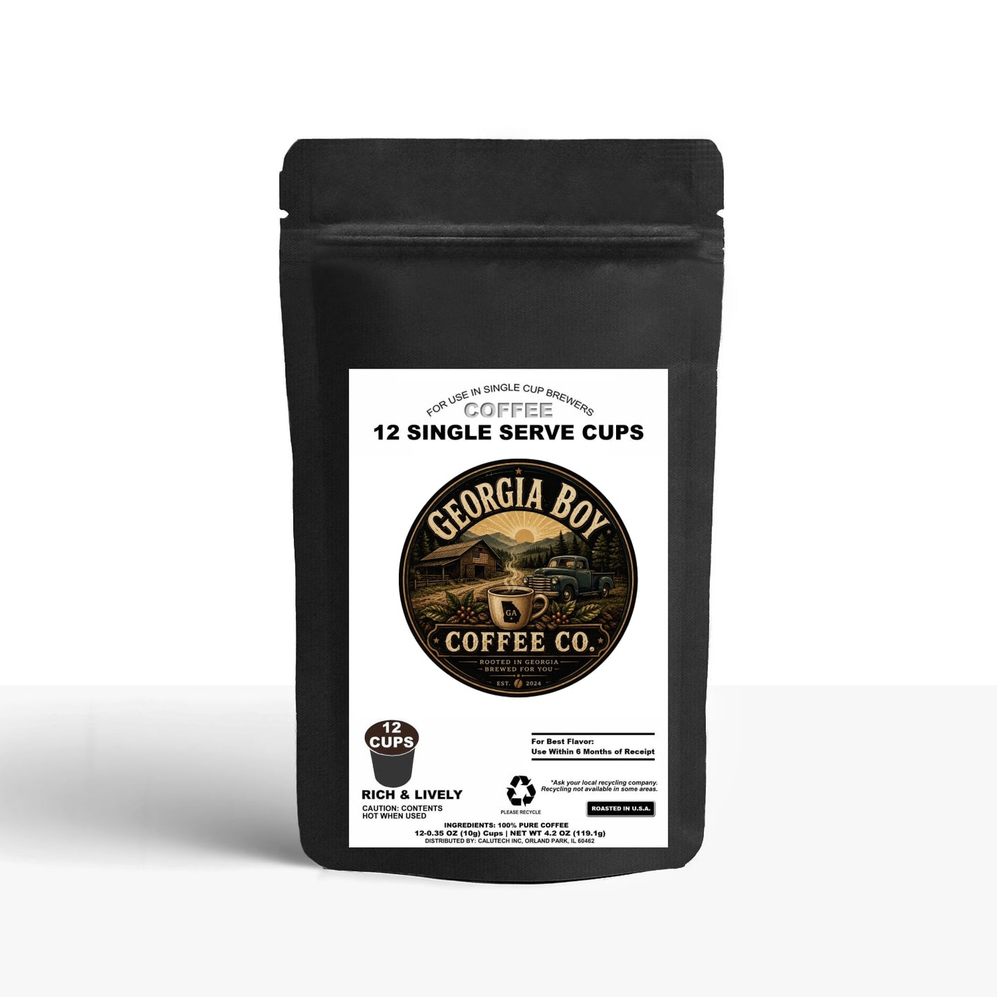 12 Pack Single Serve Coffee Capsules